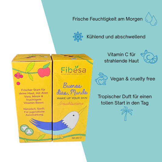 Tagescreme „Buenos Días Mundo“ - Feuchtigkeit, Glow & Frische (50 ml)