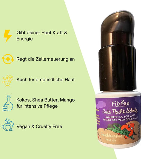 Gute Nacht Schatz - Regenerierende Nachtcreme mit Meeresalgen & Pflanzenölen (30 ml)